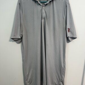 Holderness & Bourne Gray Striped Polo M